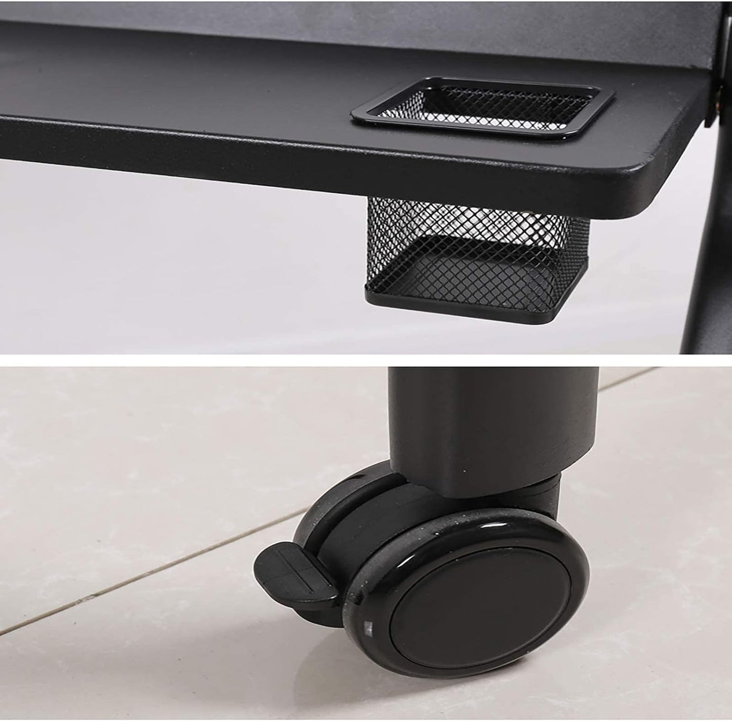 Universal TV Stand for Height Adjustable Mobile TV Cart for 55-120 Inch