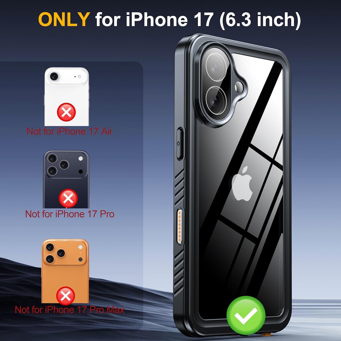 iPhone 17 Waterproof Case Shockproof Heavy Duty Case