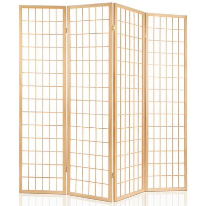 6 Panel Room Divider Screen 261x179cm Natural
