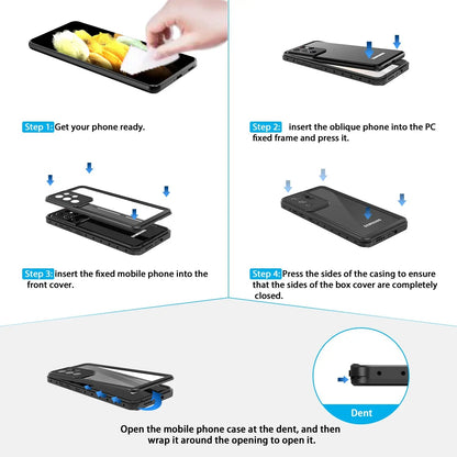 Samsung Galaxy S21 Ultra Waterproof Shockproof Case +  Snap Deal.