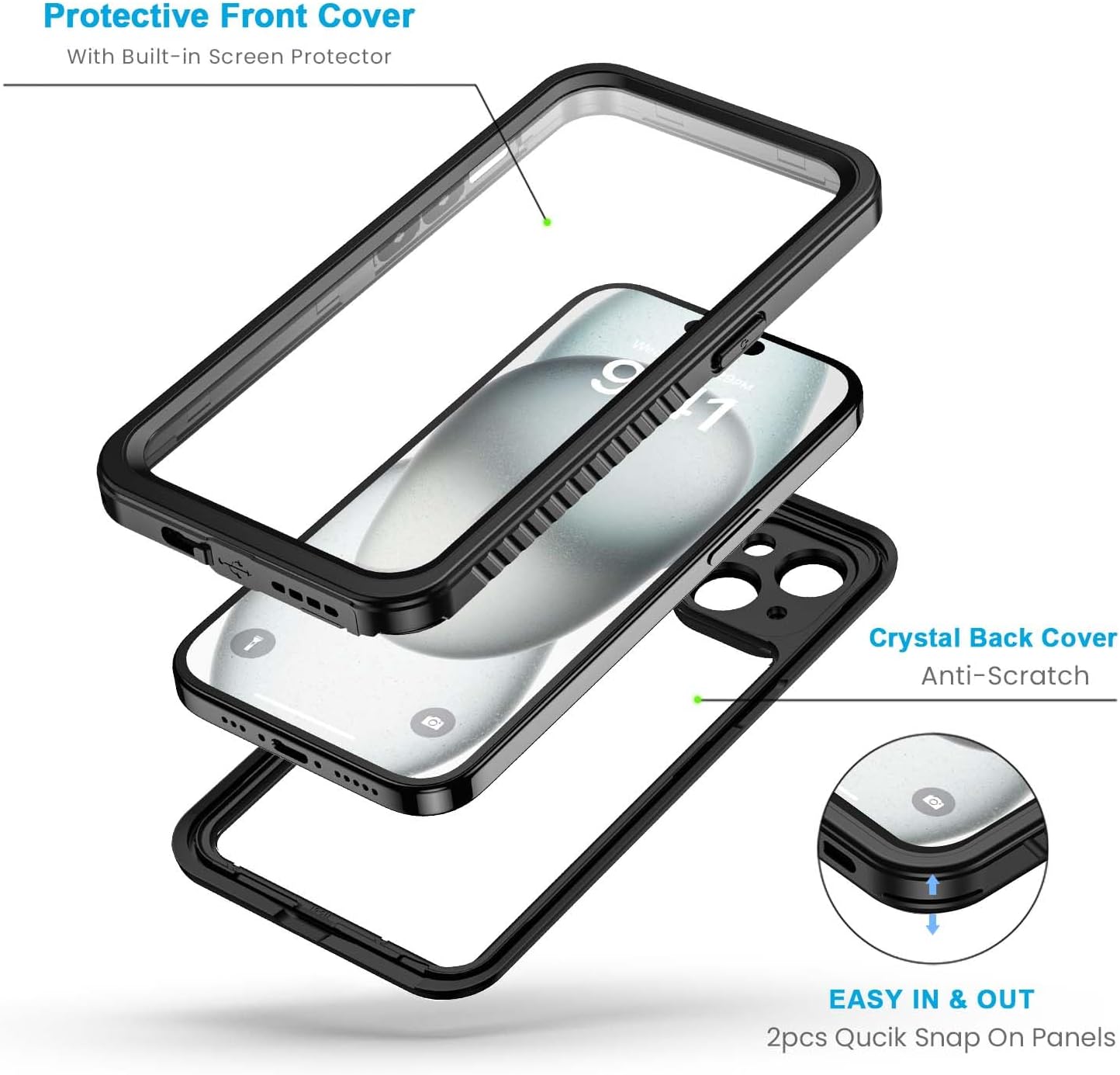 iPhone 15 Plus Waterproof Case