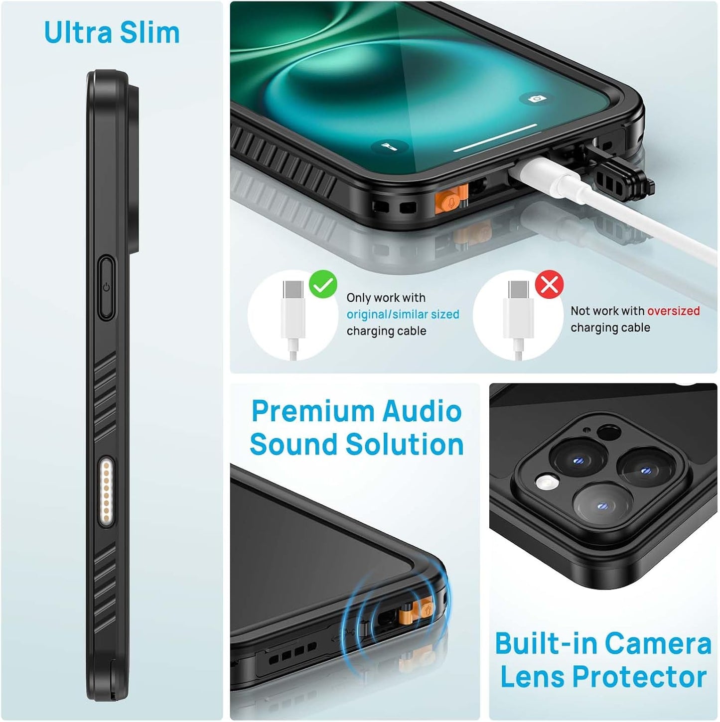 iPhone 16 Pro Waterproof Case